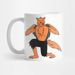 Funny werewolf monster art Mug